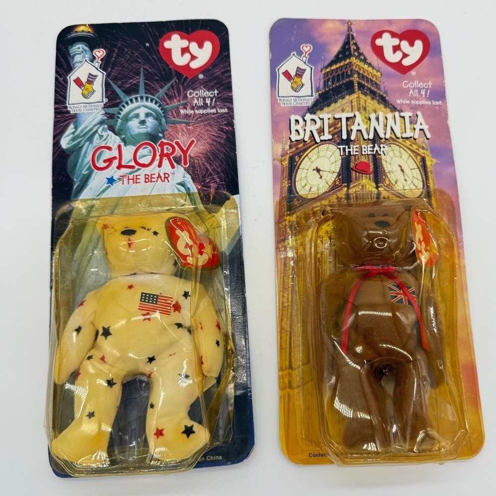 Collectors McDonald's TY Beanie Babies International Bears Glory Britannia